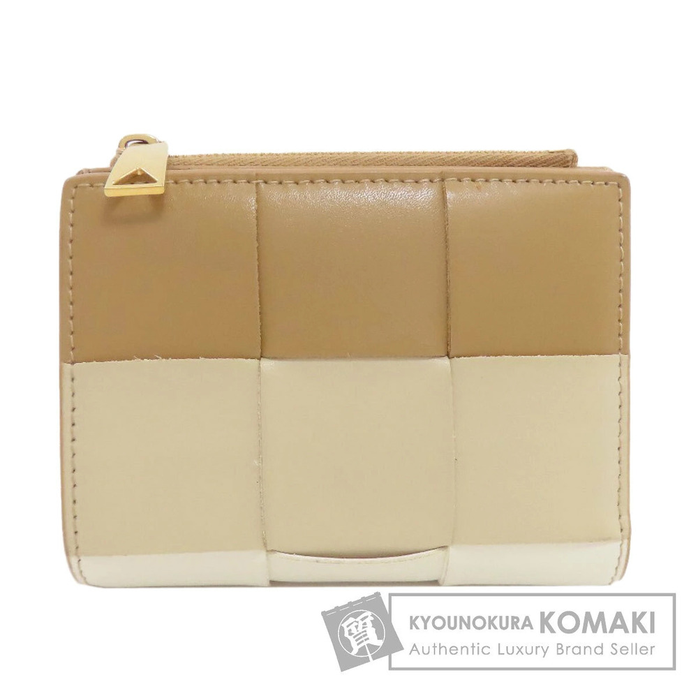 Bottega Veneta Cassette Bi fold Wallet coin purse Leather